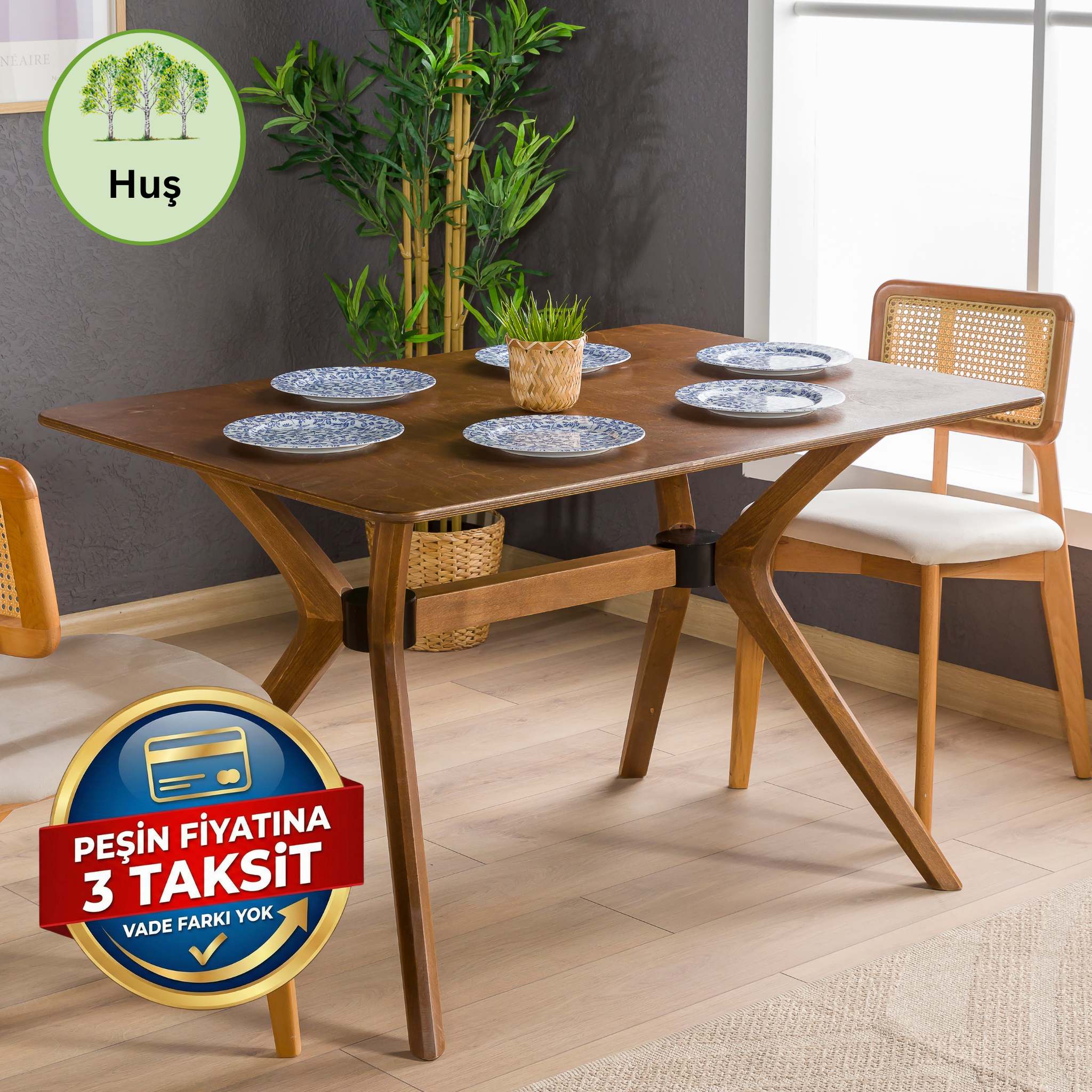 Pera Dikdörtgen Yemek Masası – Furnirem Mobilya