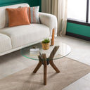 Mila Yuvarlak Cam Orta Sehpa