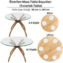 Samyeli Masa Ayağı - 4 Ayaklı