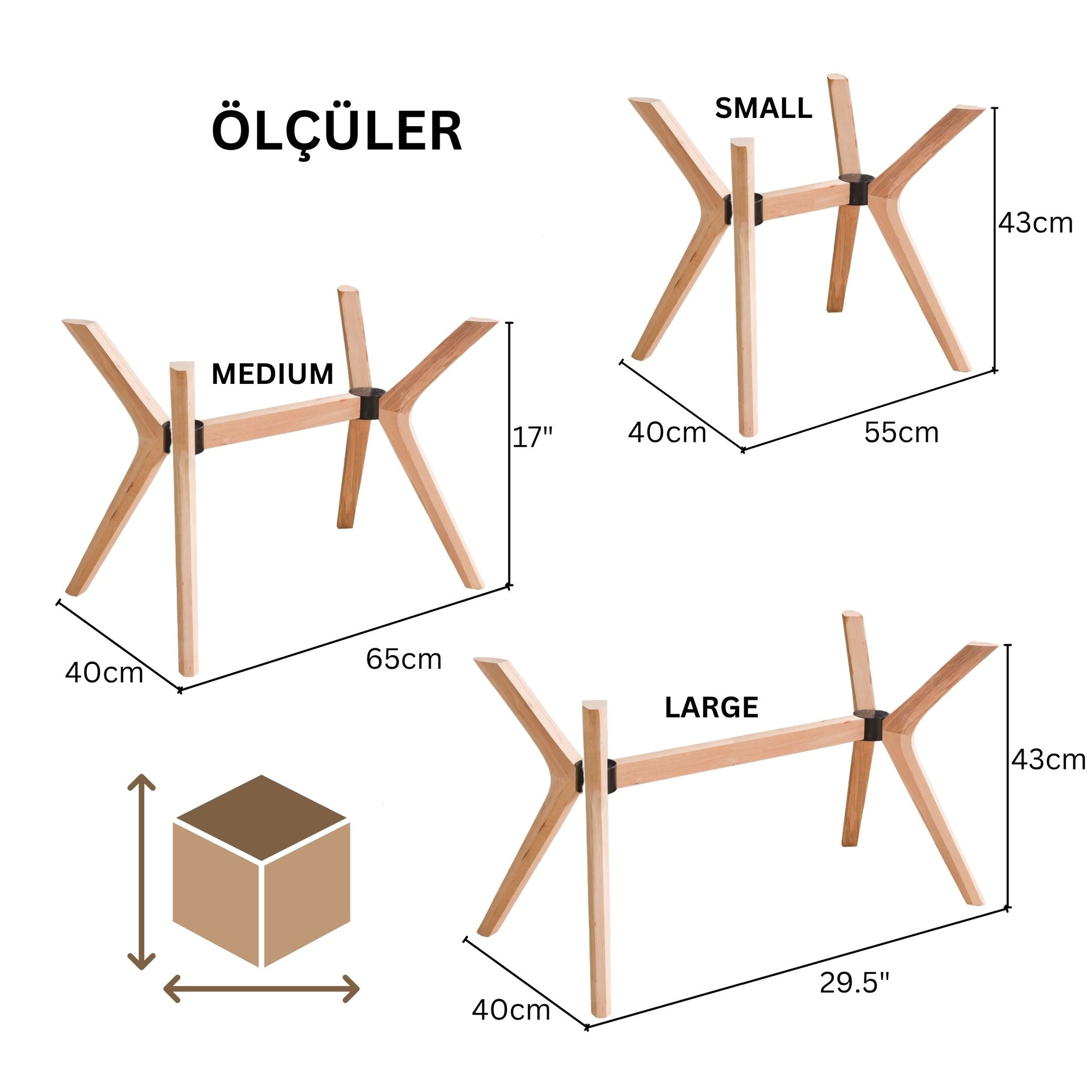 Kelebek Sehpa Ayağı - 4 Ayaklı