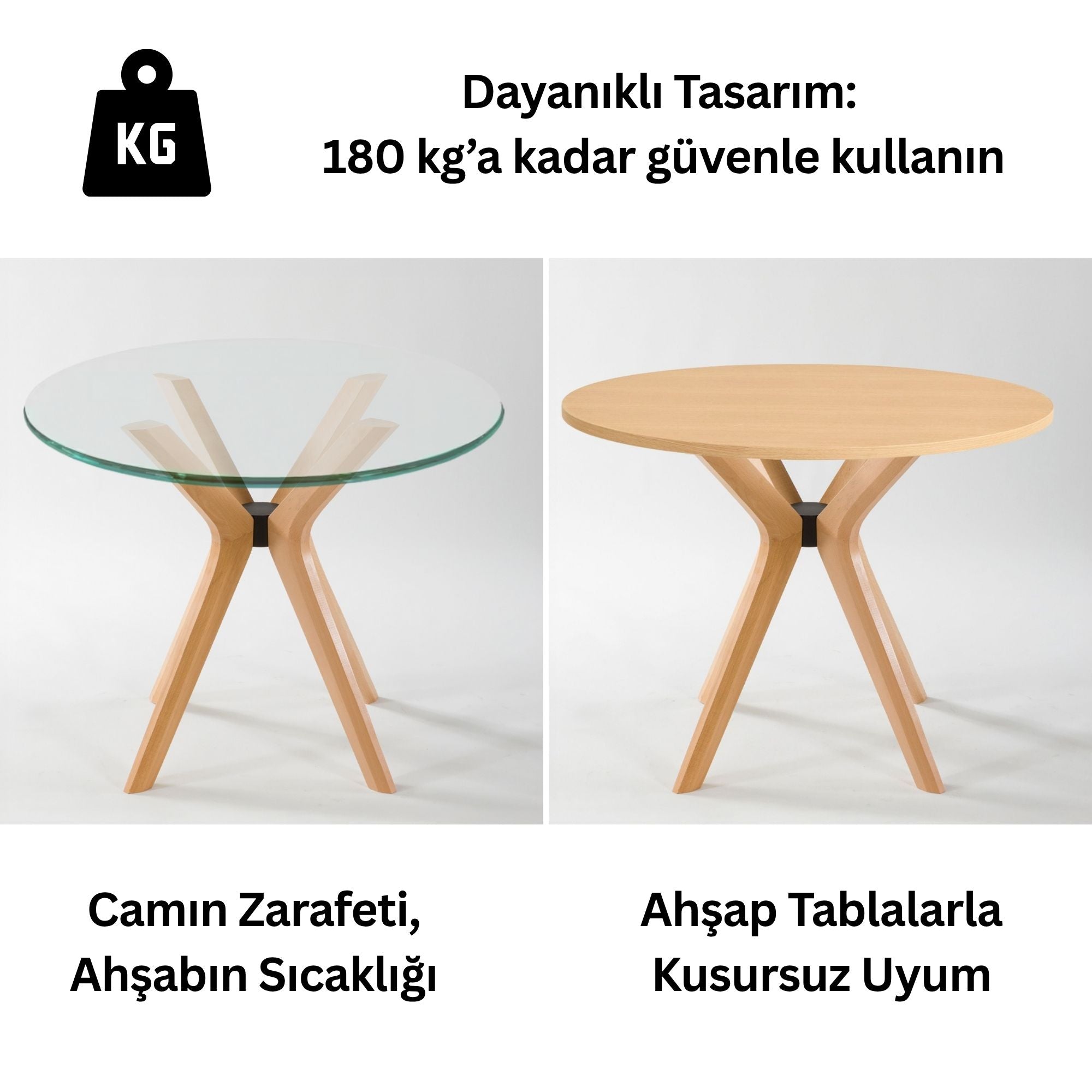 Kelebek Masa Ayağı - 4 Ayaklı