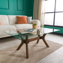 Luna Dikdörtgen Cam Orta Sehpa