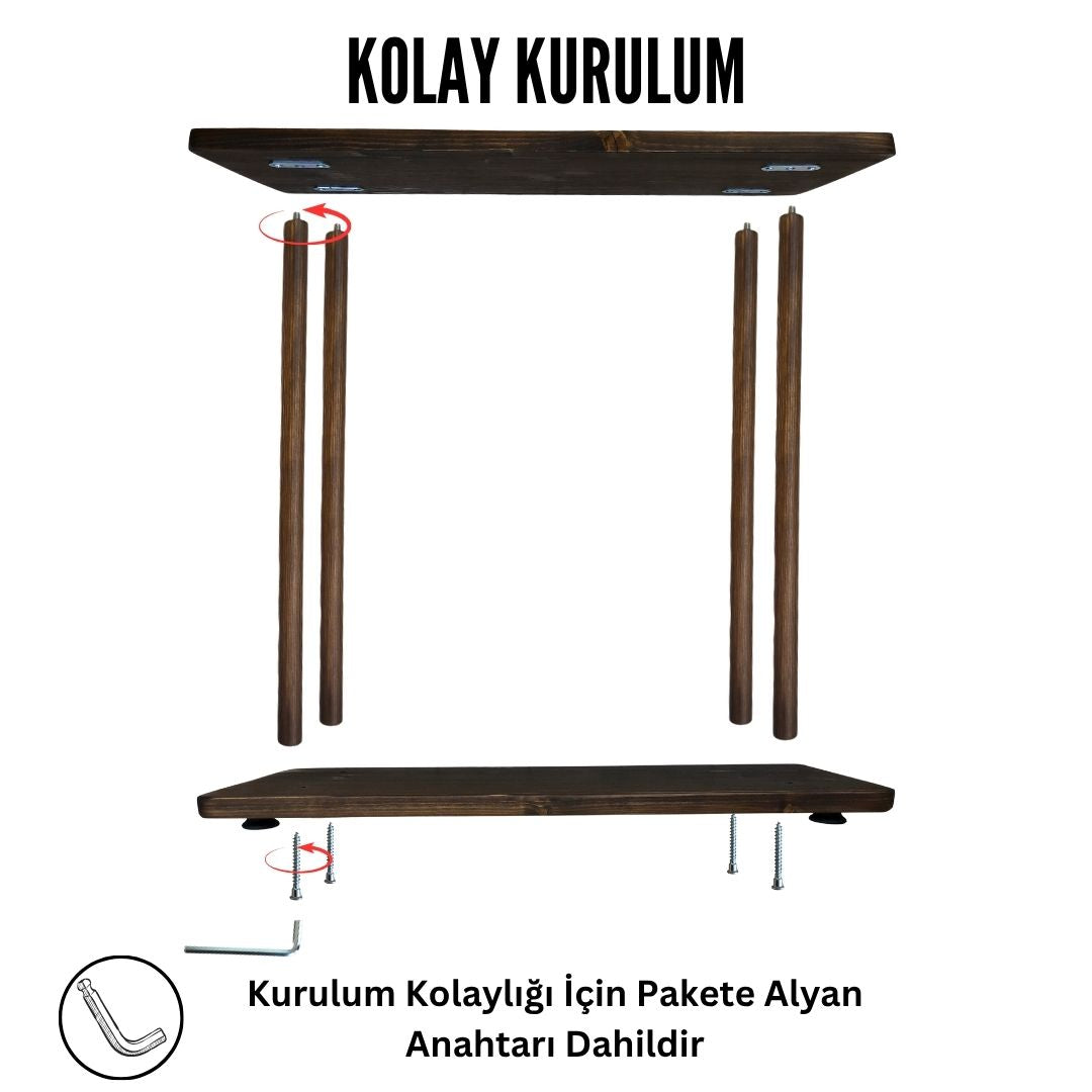 Mira Dikdörtgen Yan Sehpa