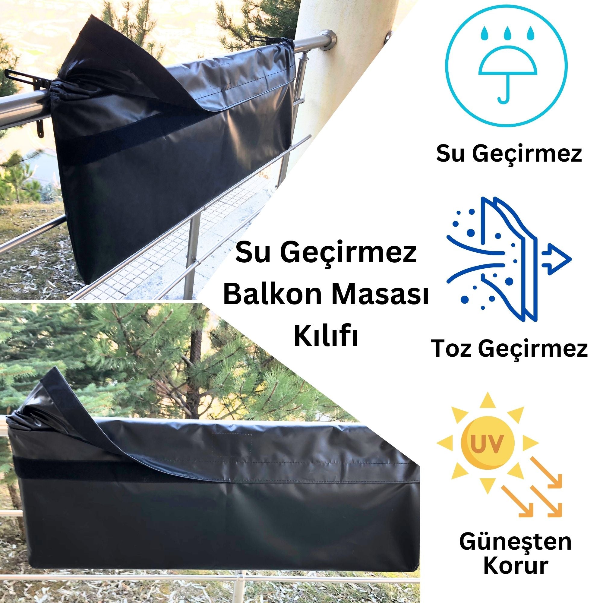 Lara Balkon Masası Kılıfı