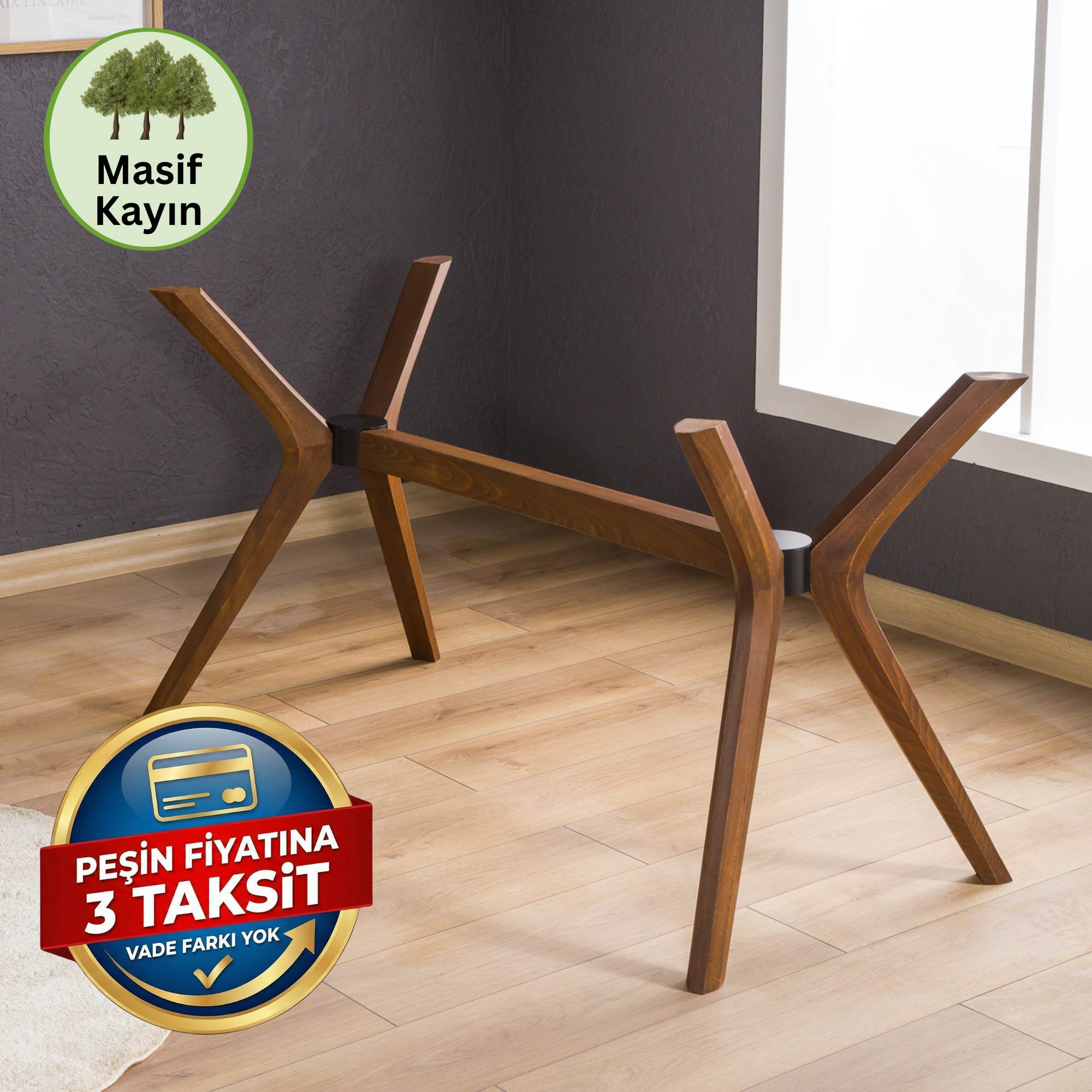 Kelebek Masa Ayağı - Dikdörtgen Tabla