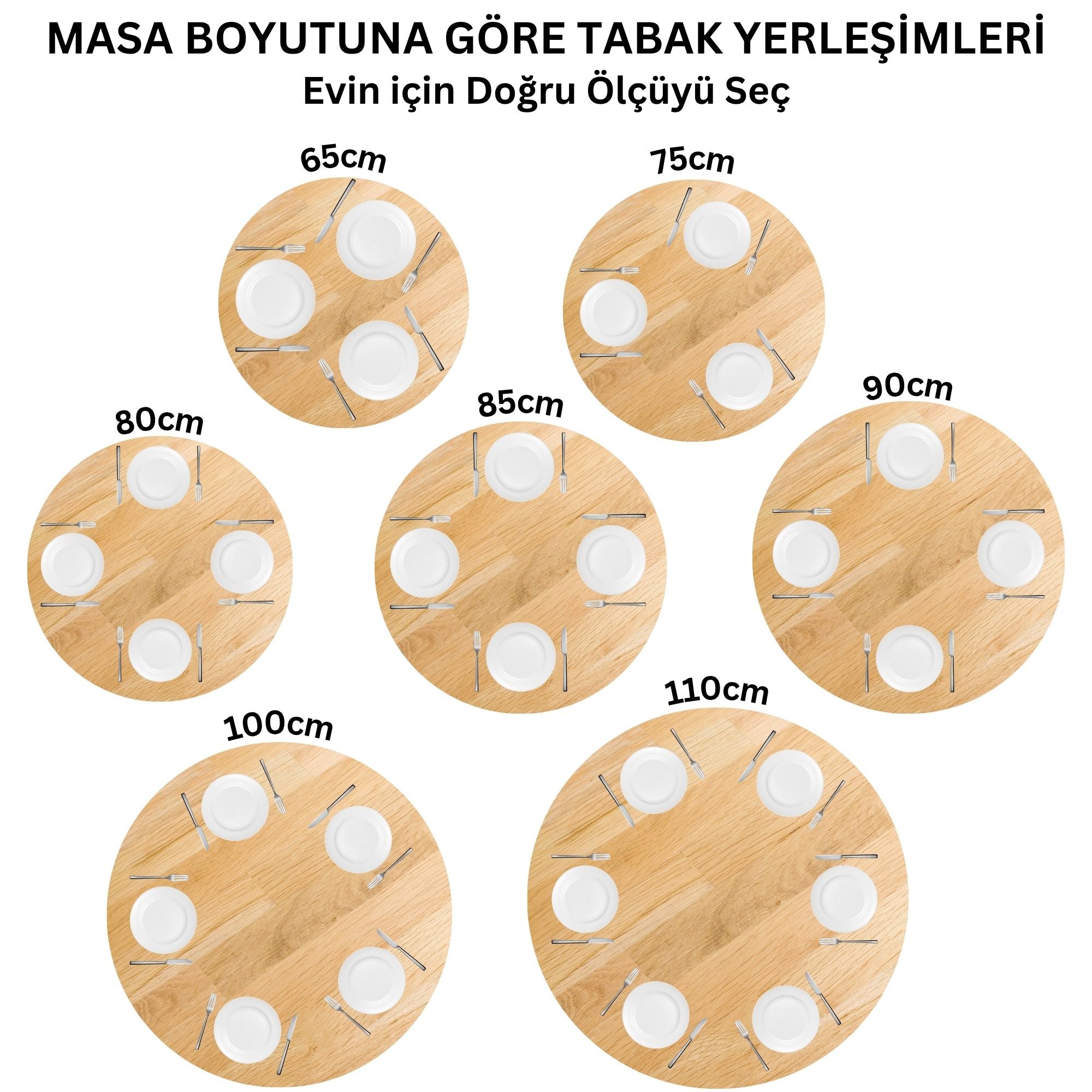 Mina Yuvarlak Yemek Masası