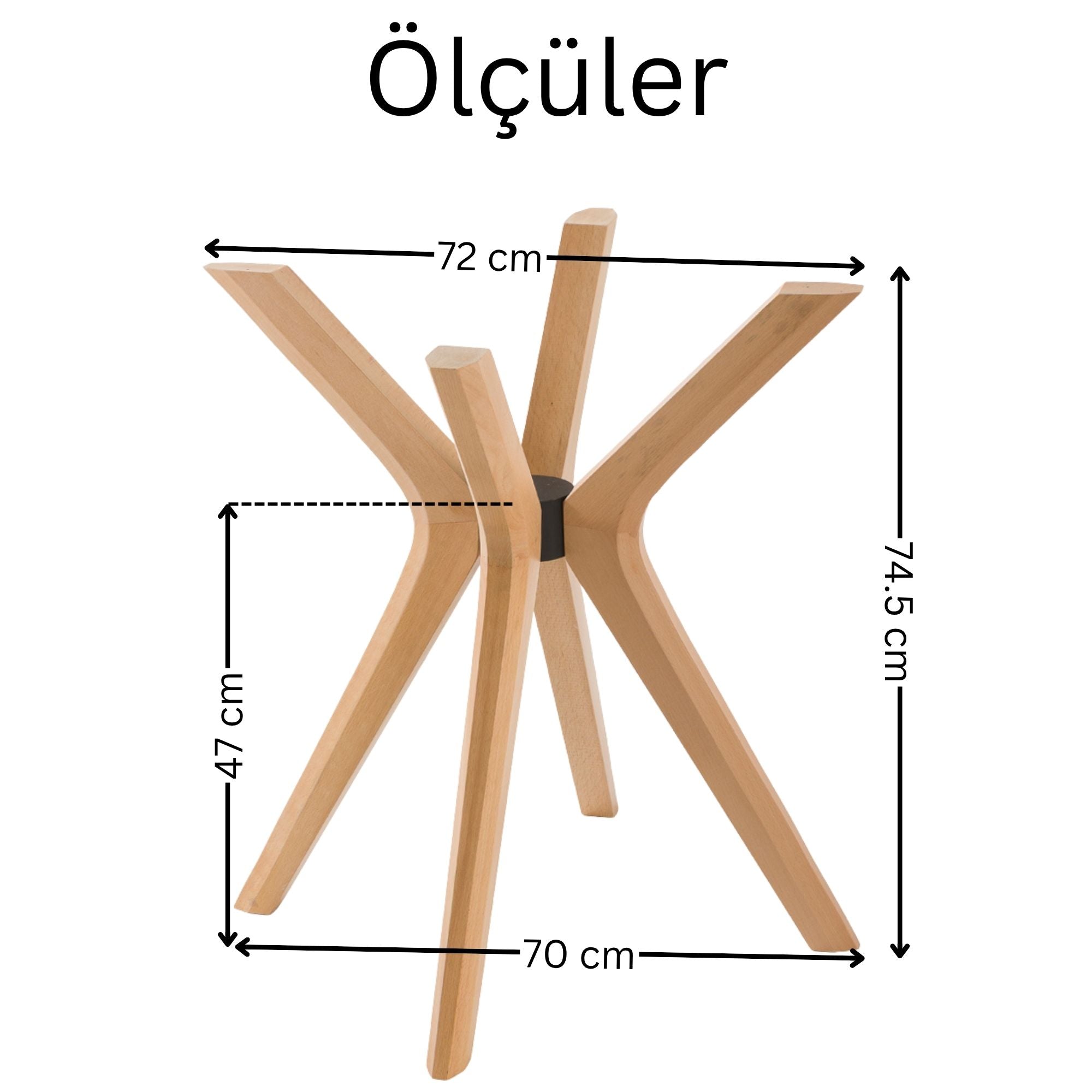 Kelebek Masa Ayağı - 4 Ayaklı