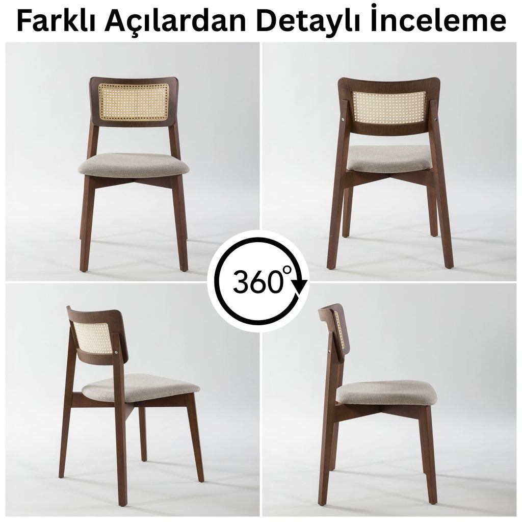 İrem Masif Kayın Sandalye (2'li Set)