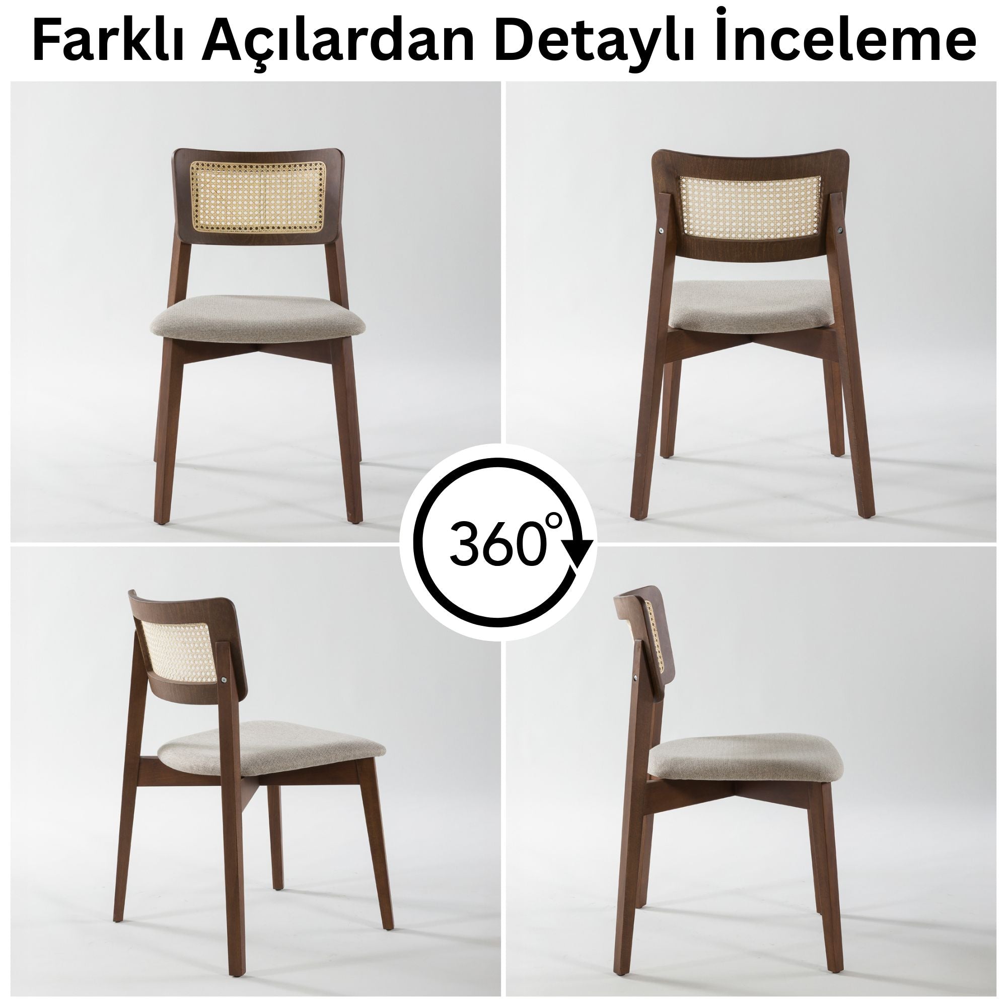 İrem Masif Kayın Sandalye (2'li Set)