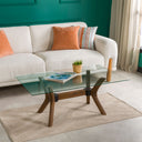 Luna Dikdörtgen Cam Orta Sehpa