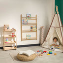 Kuri Montessori Oyuncak ve Kitap Düzenleyici Raf