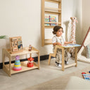 Kuri Montessori Oyuncak ve Kitap Düzenleyici Raf