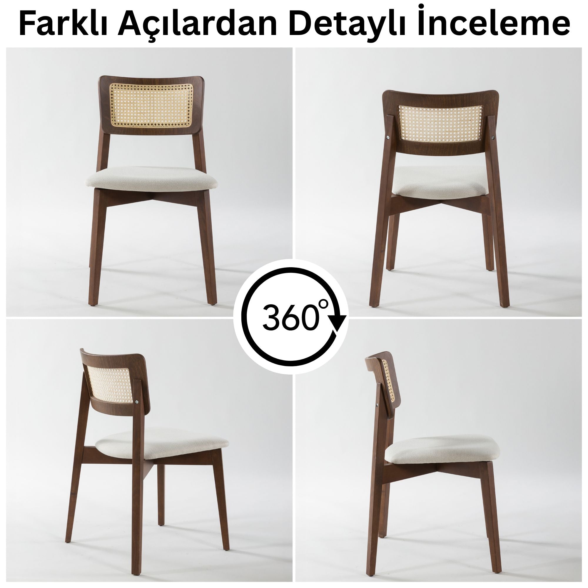 İrem Masif Kayın Sandalye (2'li Set)