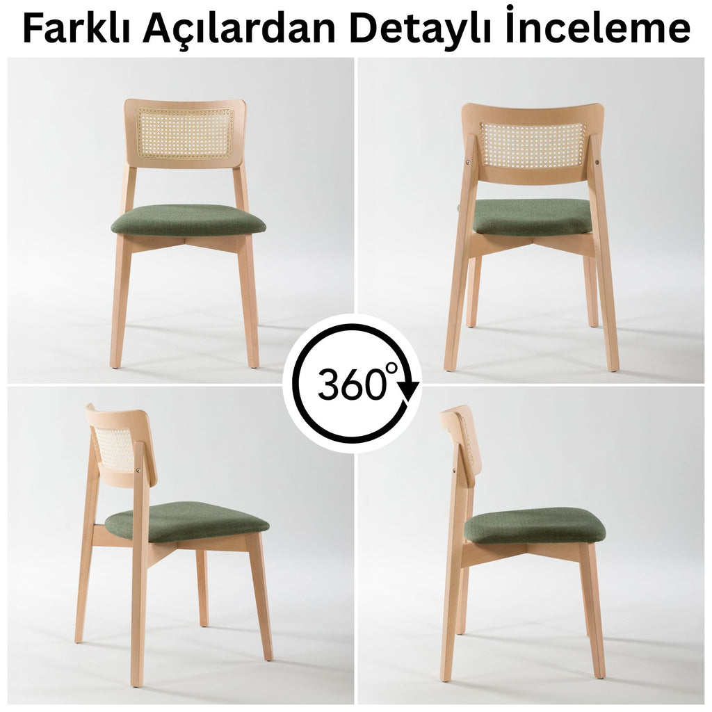 İrem Masif Kayın Sandalye (2'li Set)