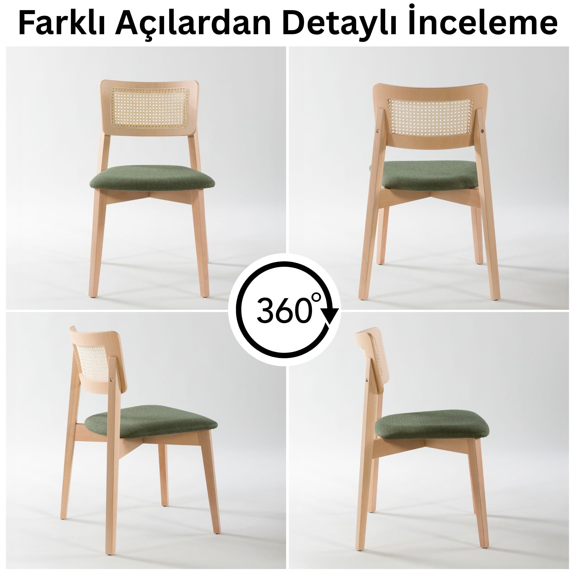 İrem Masif Kayın Sandalye (2'li Set)