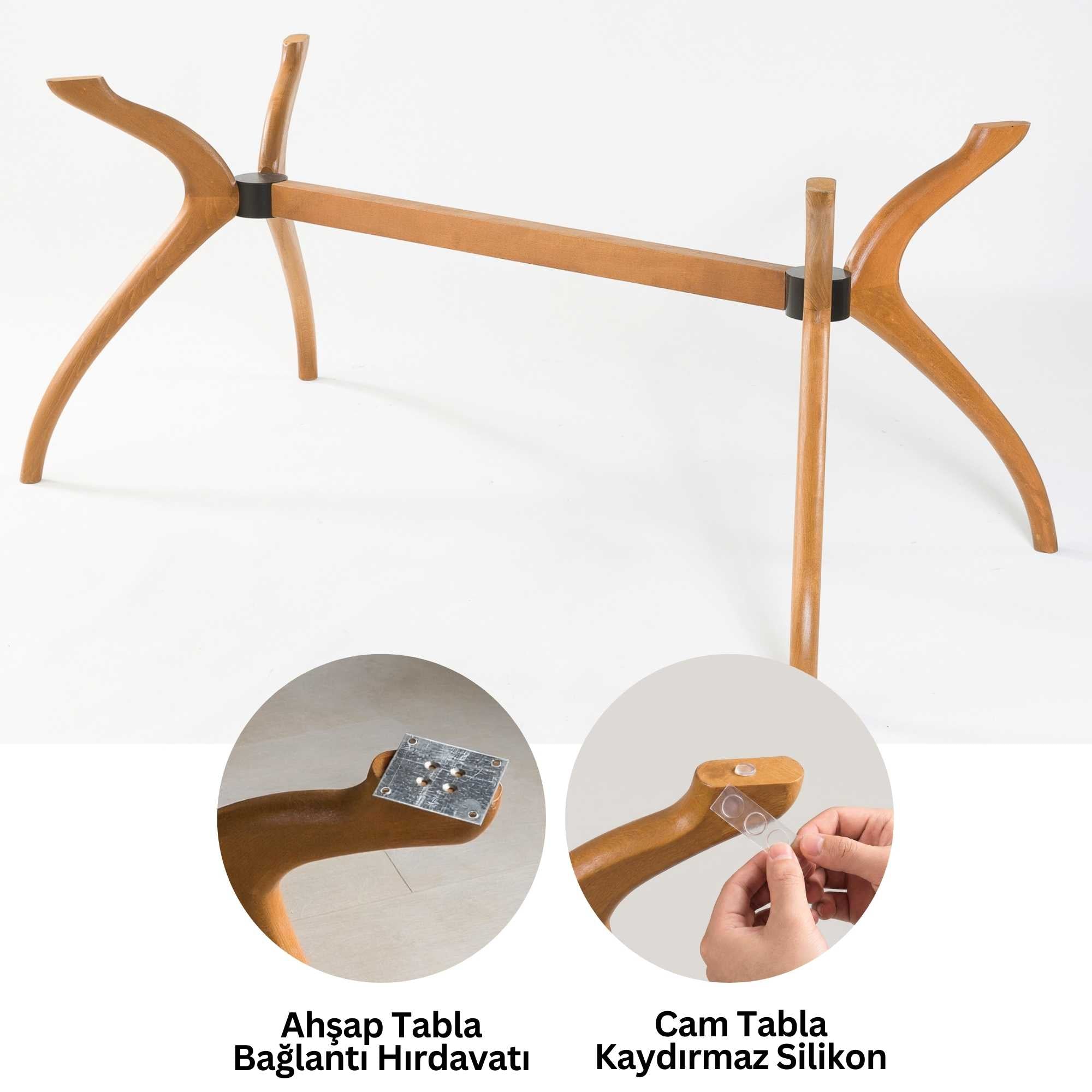 Samyeli Dikdörtgen Masa Ayağı